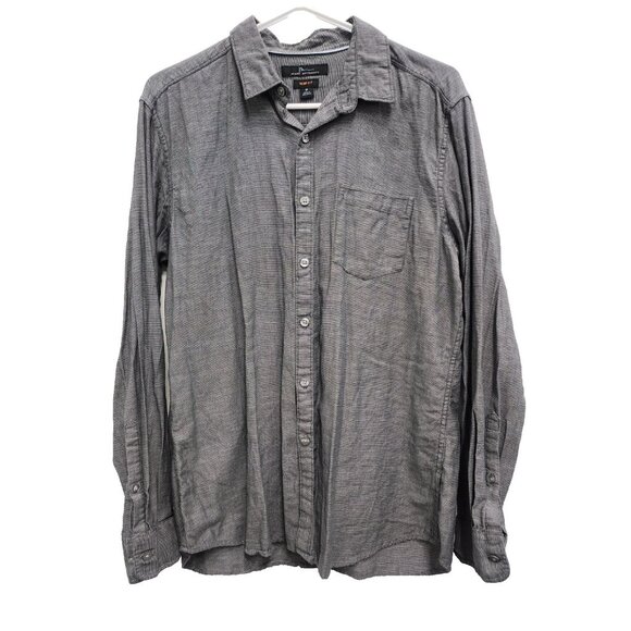 Marc Anthony Mens Slim Fit Shirt Size Medium Gray Long Sleeve Button Down Preppy - Picture 1 of 8